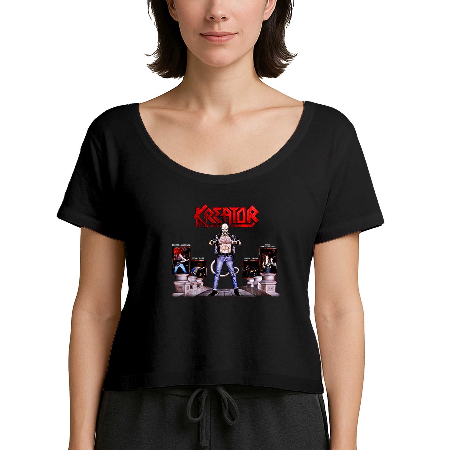 Kreator Terrible Certaint Siyah Kadın Tişört