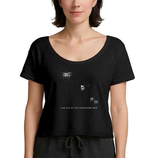 Darkthrone A Blaze in the Northern Sky Siyah Kadın Tişört