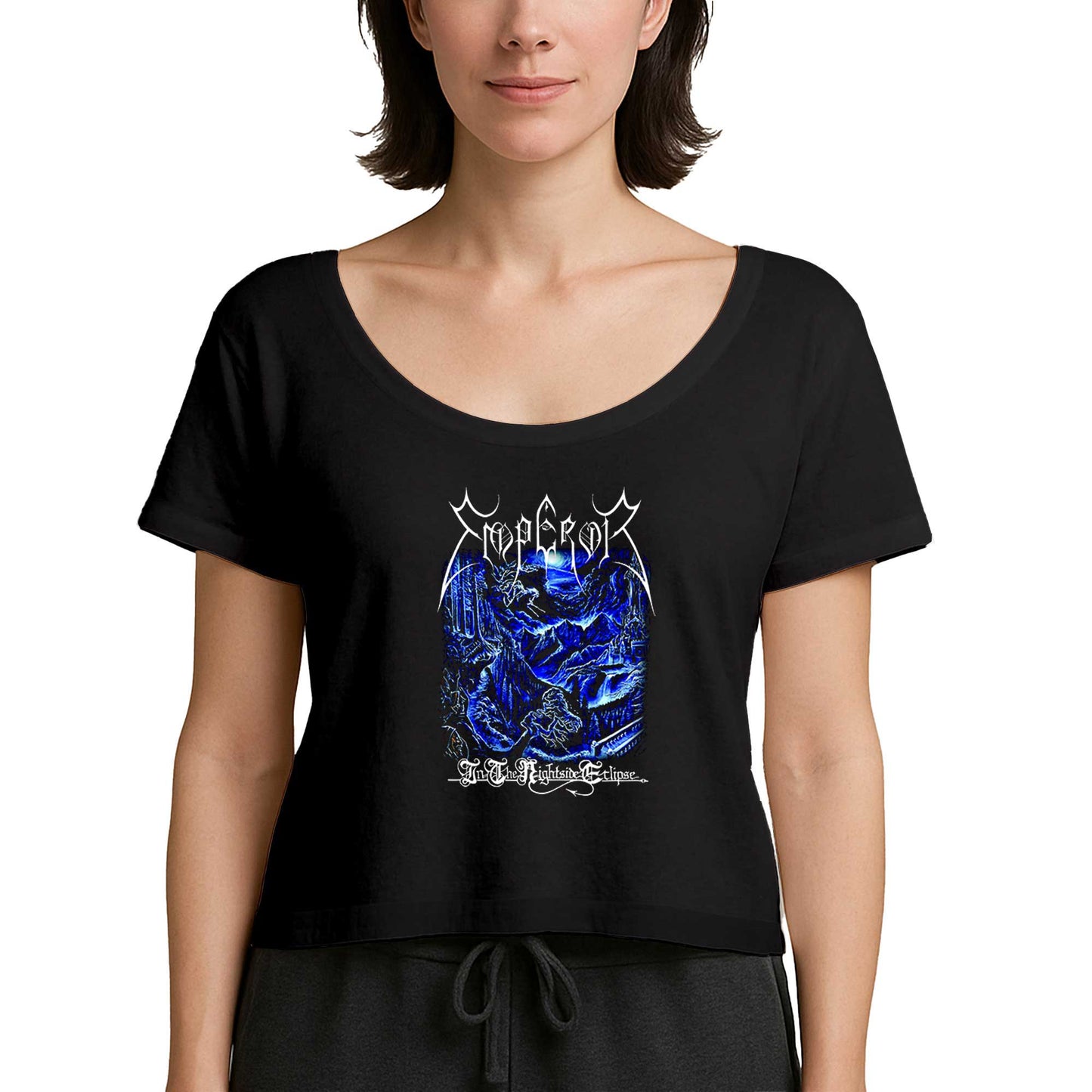 Emperor In the Nightside Eclipse Siyah Kadın Tişört