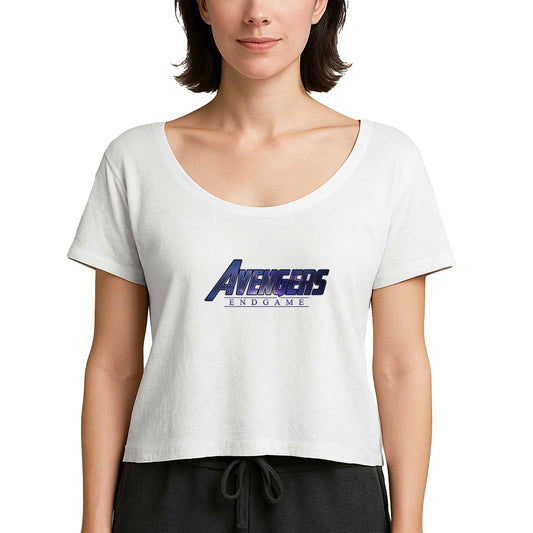 Avengers End Game Logo 3 Beyaz Kadın Tişört