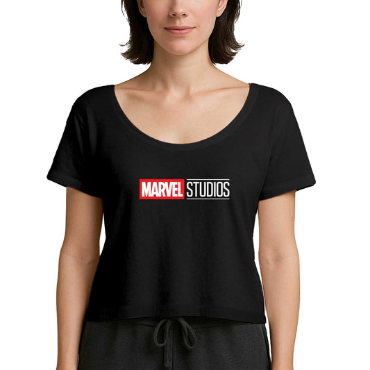 Studios Logo 2 Siyah Kadın Tişört