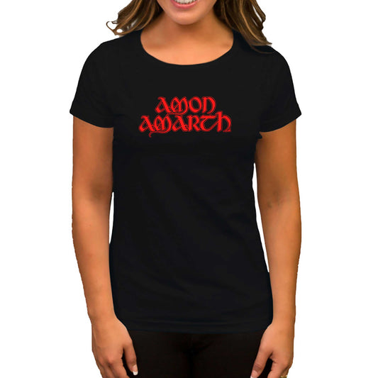 Amon Amarth Logo Classic Siyah Kadın Tişört