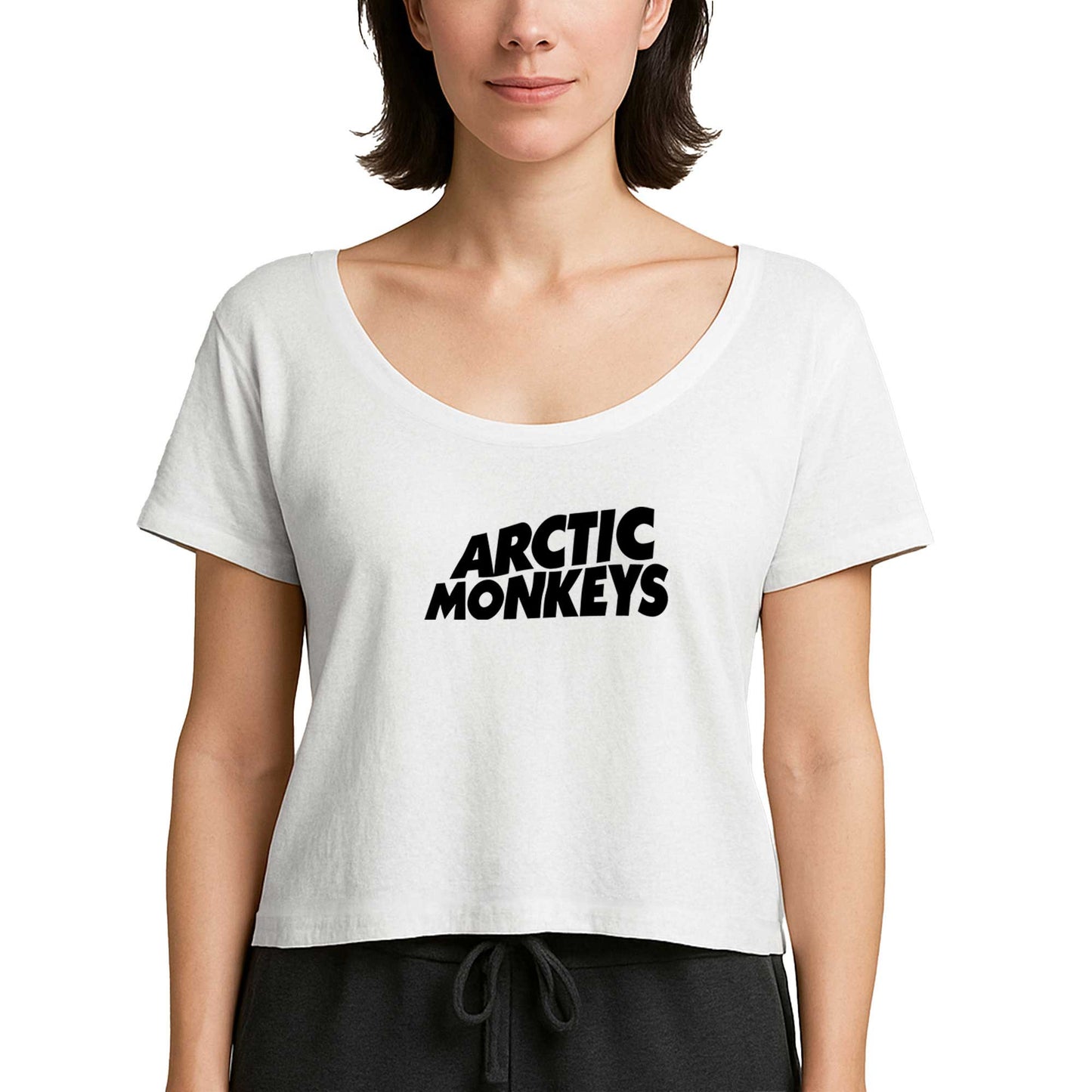 Arctic Monkeys Logo Beyaz Kadın Tişört