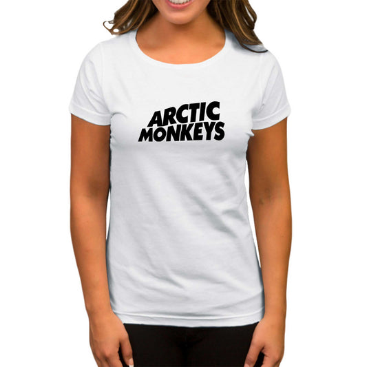 Arctic Monkeys Logo Beyaz Kadın Tişört