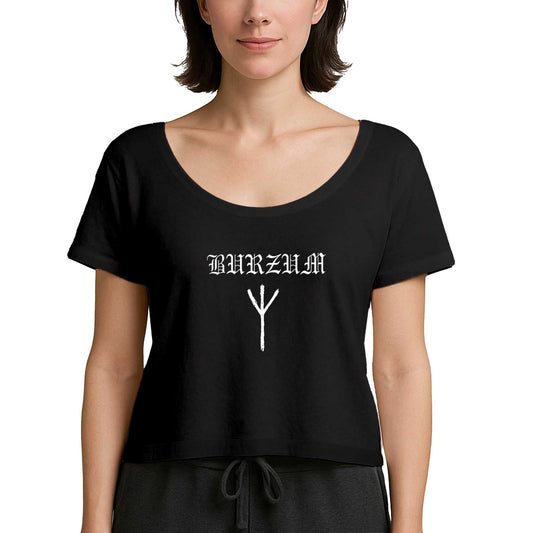 Burzum Logo Siyah Kadın Tişört
