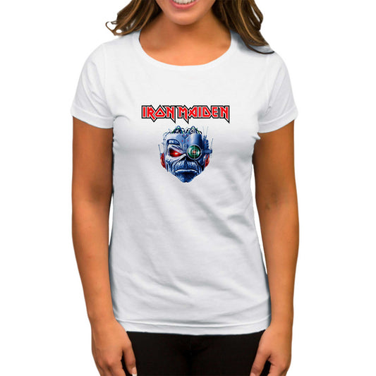 Iron Maiden Bionic Beyaz Kadın Tişört