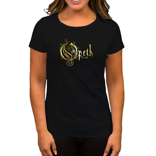 Opeth Logo Classic Siyah Kadın Tişört