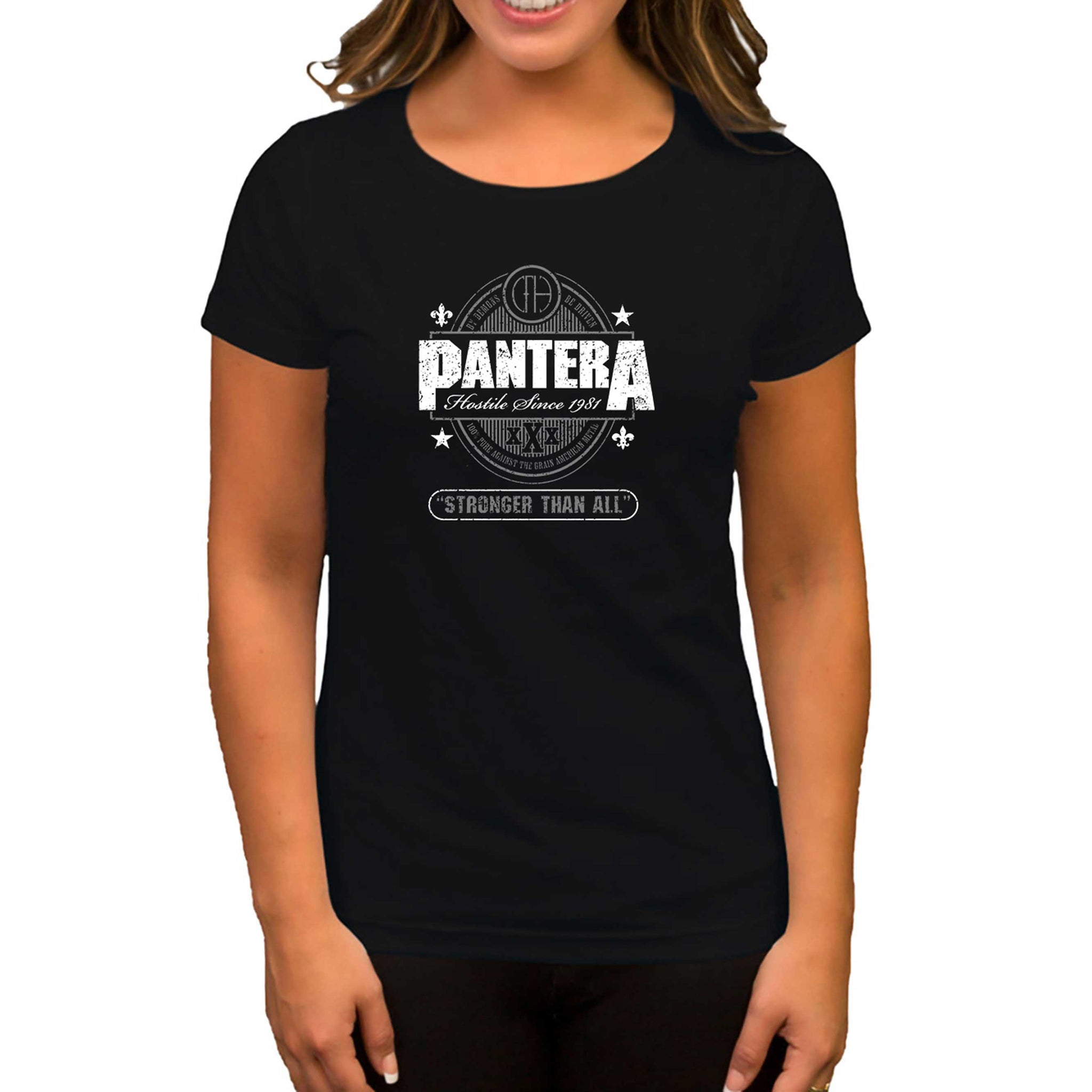 Pantera Stronger Than All Siyah Kadın Tişört