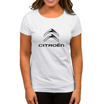 Citroen Logo Beyaz Kadın Tişört