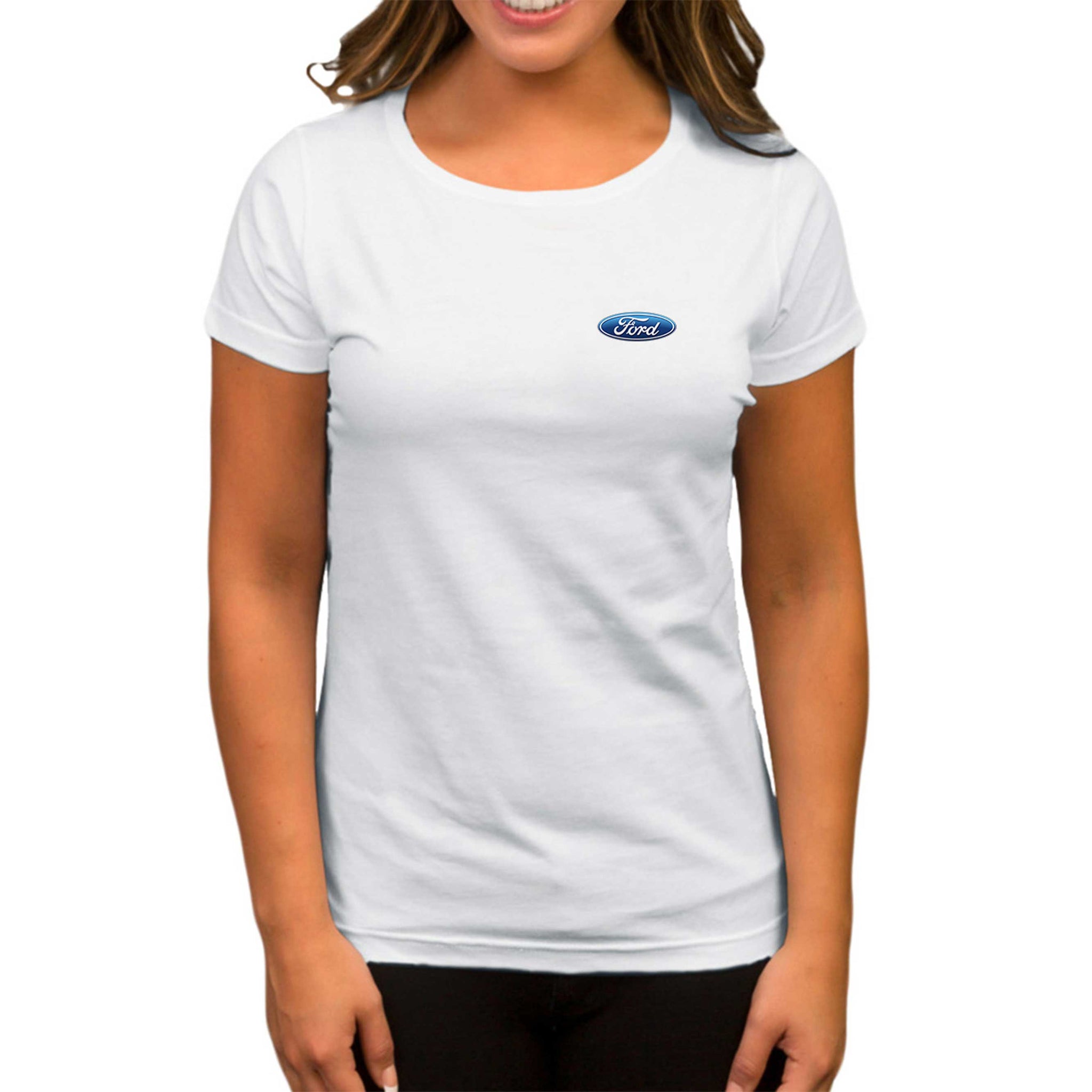 Ford Logo Beyaz Kadın Tişört