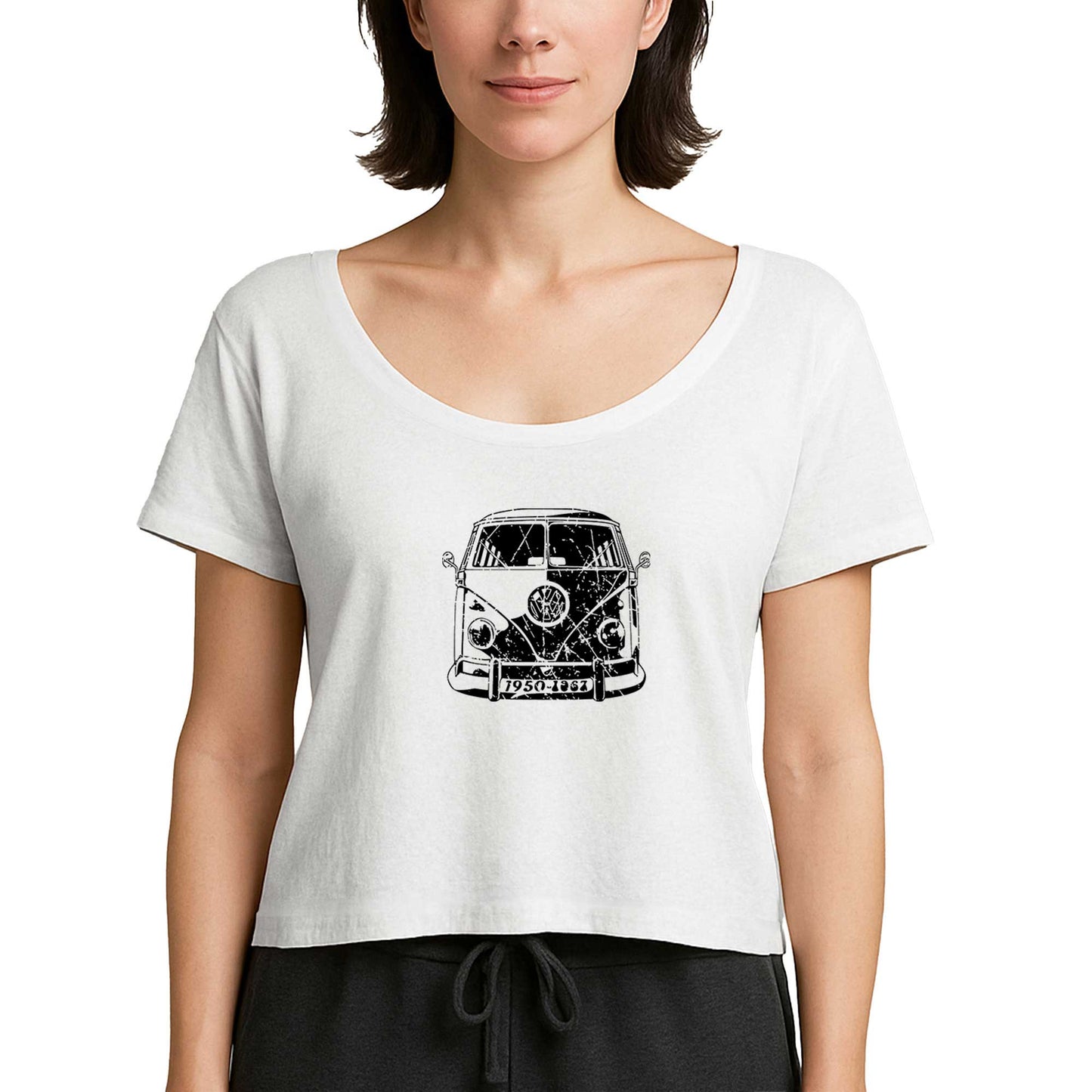 Volkswagen Van BW Beyaz Kadın Tişört
