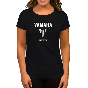 Yamaha MT07 Logo Siyah Kadın Tişört