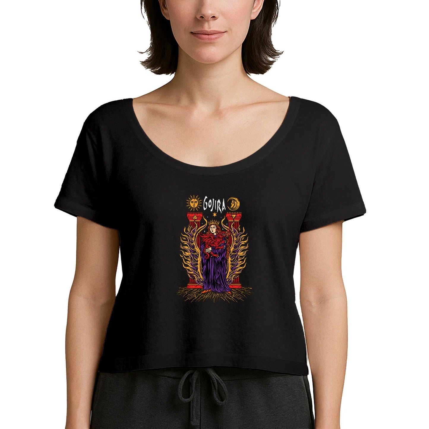Gojira İllustrator Siyah Kadın Tişört