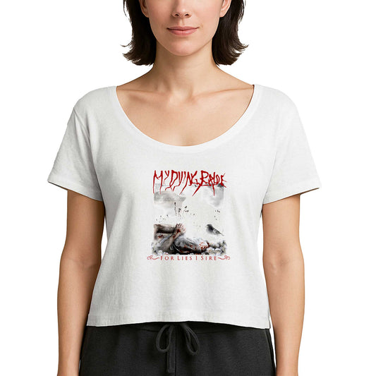 My Dying Bride For Lies i Sire Beyaz Kadın Tişört