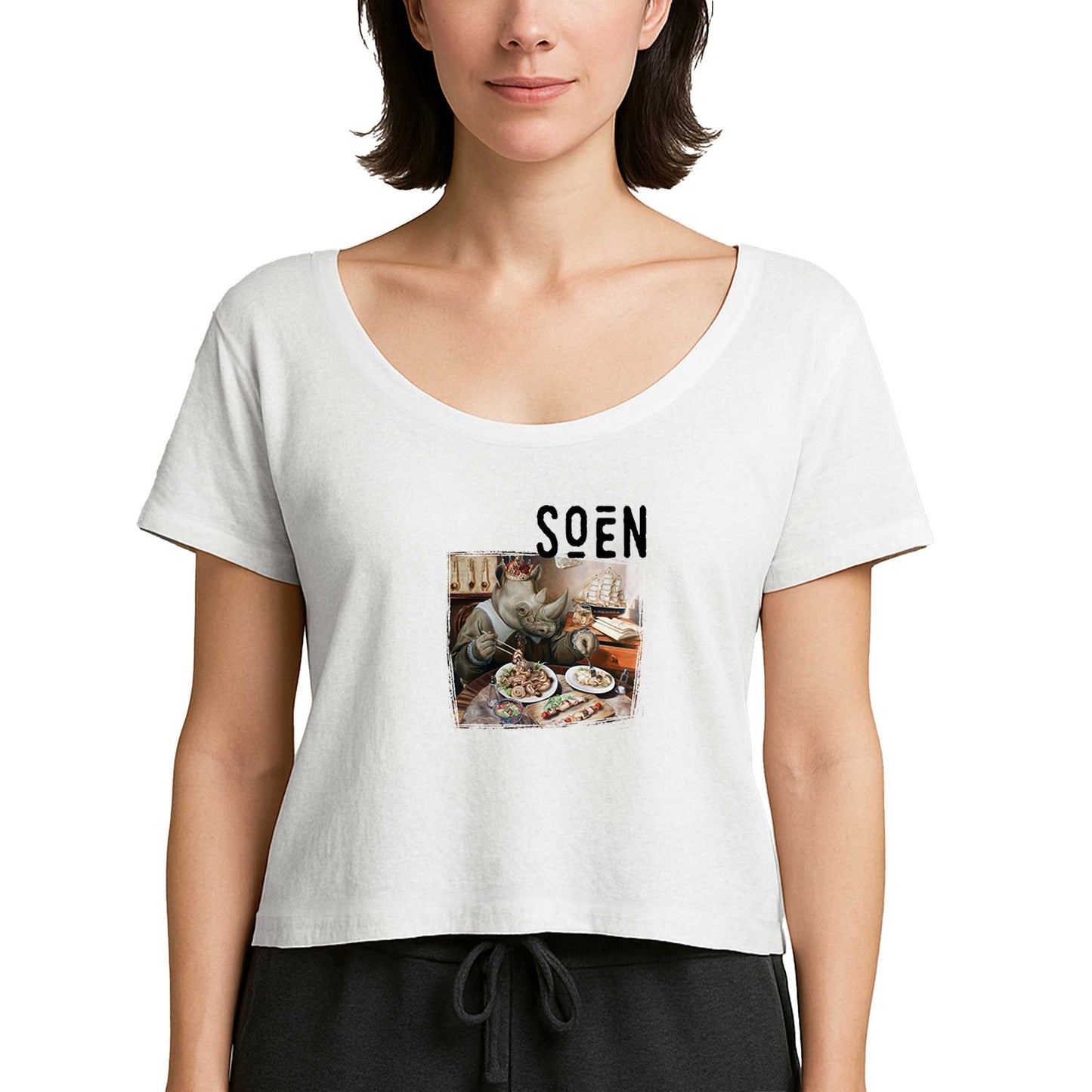 Soen Tellurian Beyaz Kadın Tişört