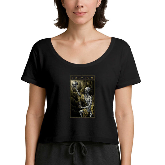 Trivium Skull Siyah Kadın Tişört