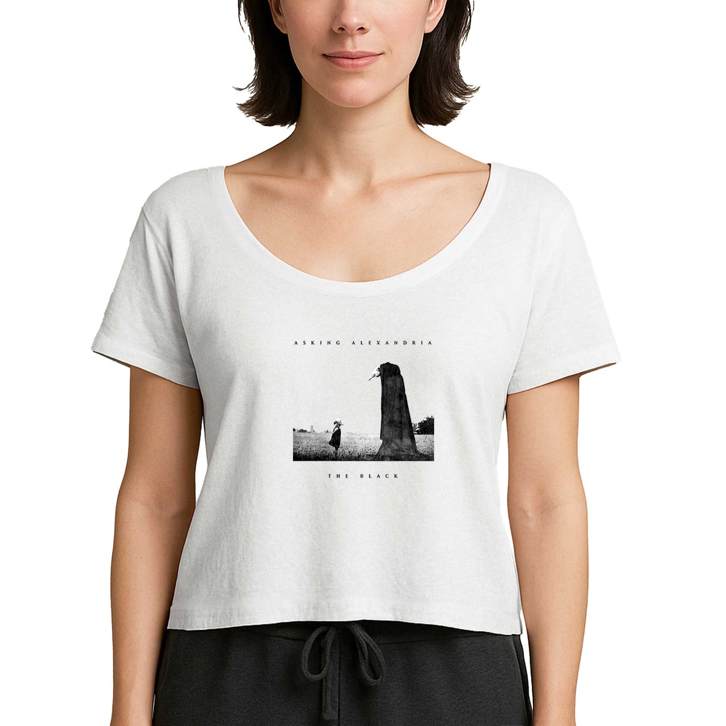 Asking Alexandria The Black Beyaz Kadın Tişört