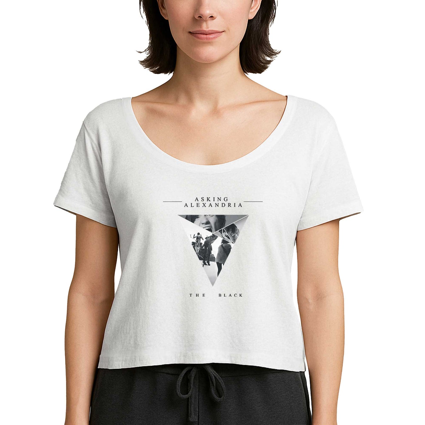 Asking Alexandria The Black 2 Beyaz Kadın Tişört
