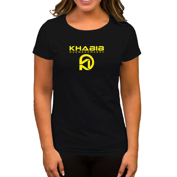 Khabib Logo Siyah Kadın Tişört