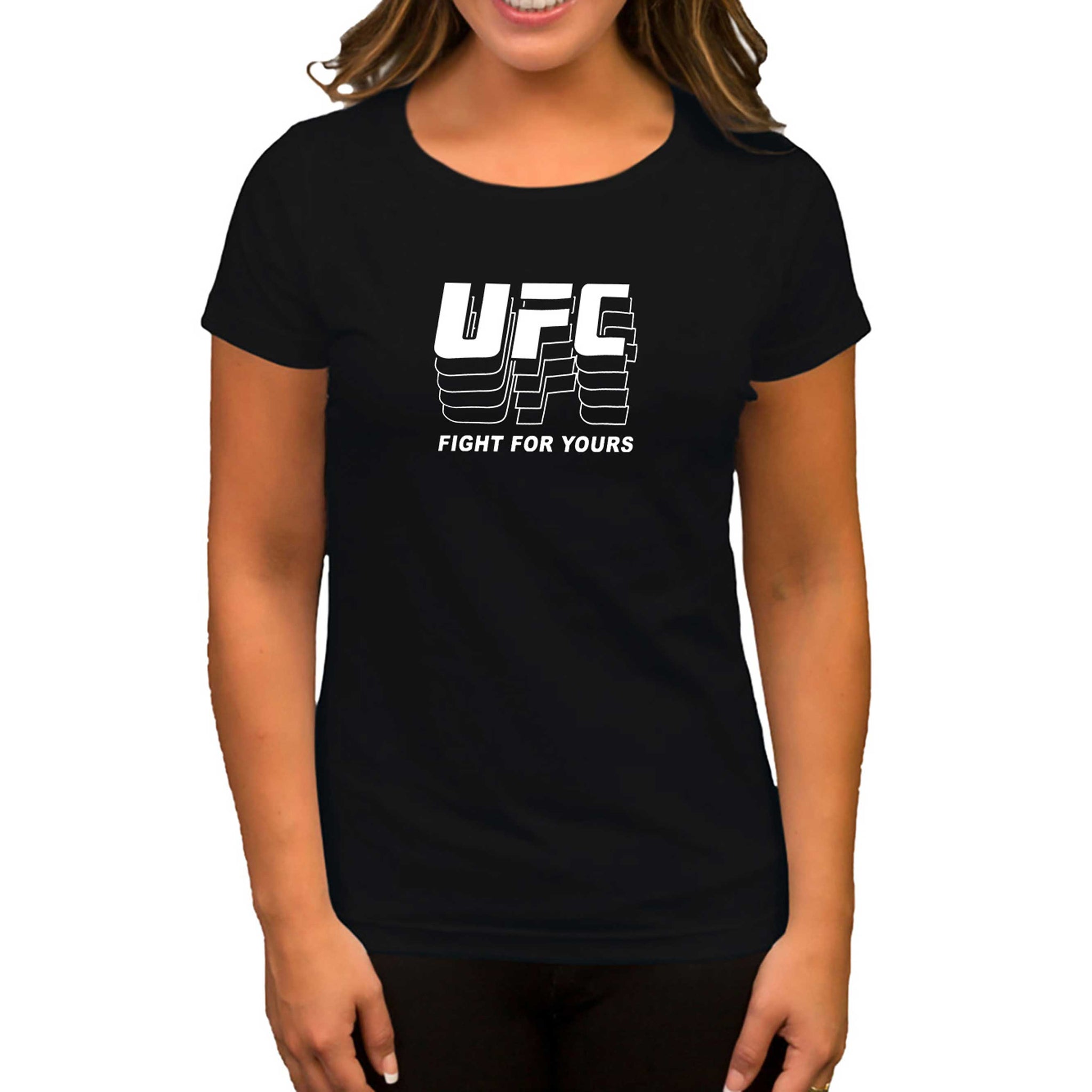 UFC FG Siyah Kadın Tişört