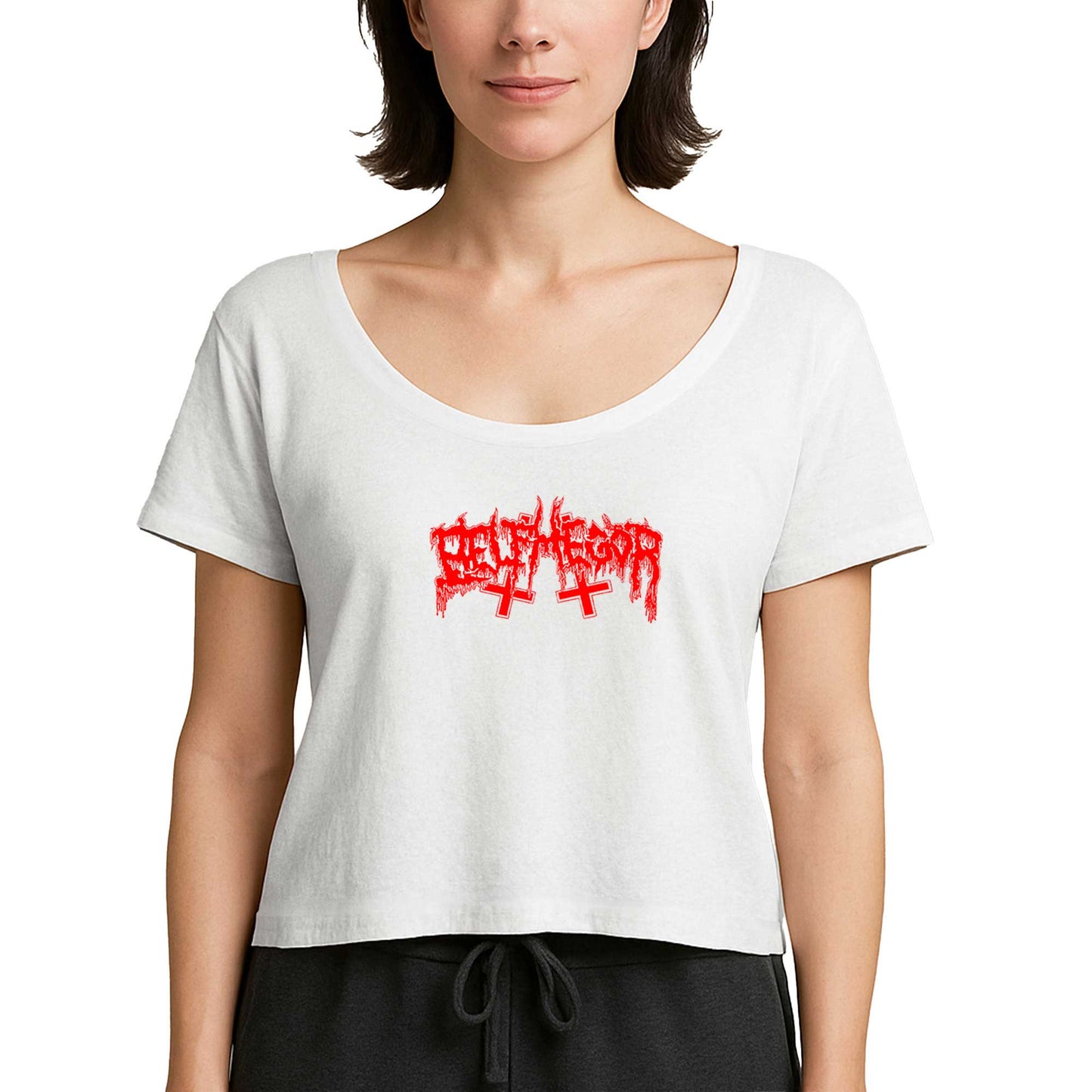Belphegor Logo Beyaz Kadın Tişört