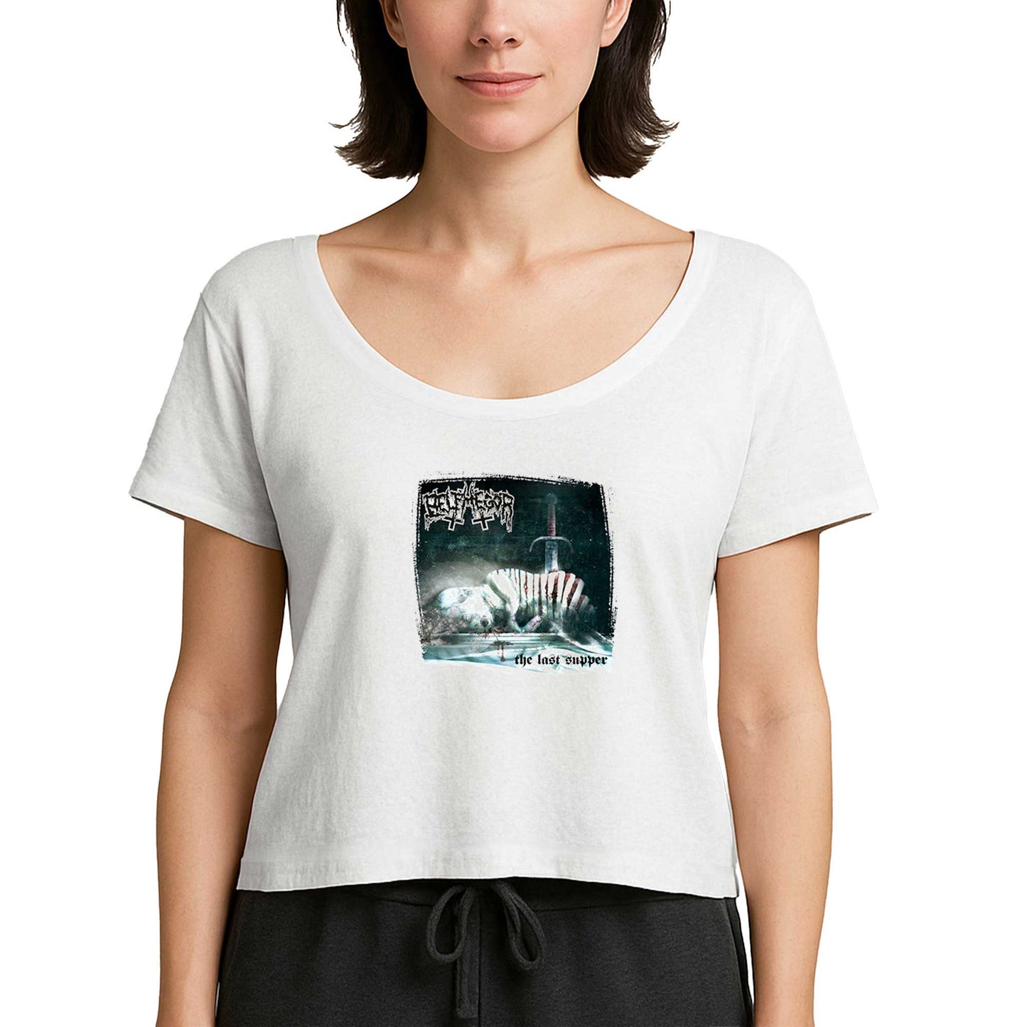 Belphegor the Last Supper Beyaz Kadın Tişört