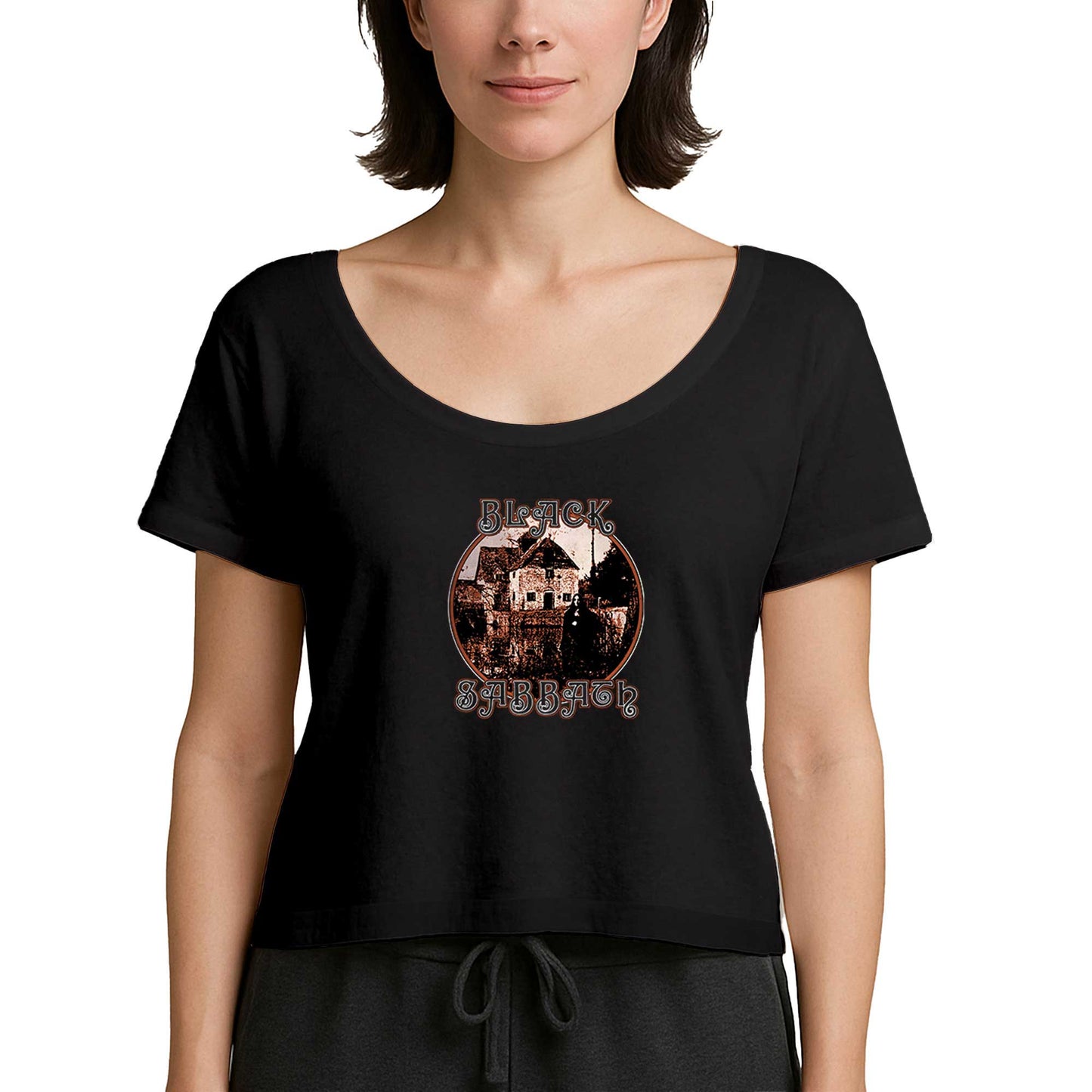 Black Sabbath House Album Siyah Kadın Tişört