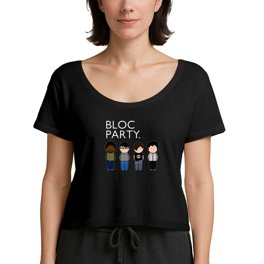 Bloc Party Grup Siyah Kadın Tişört