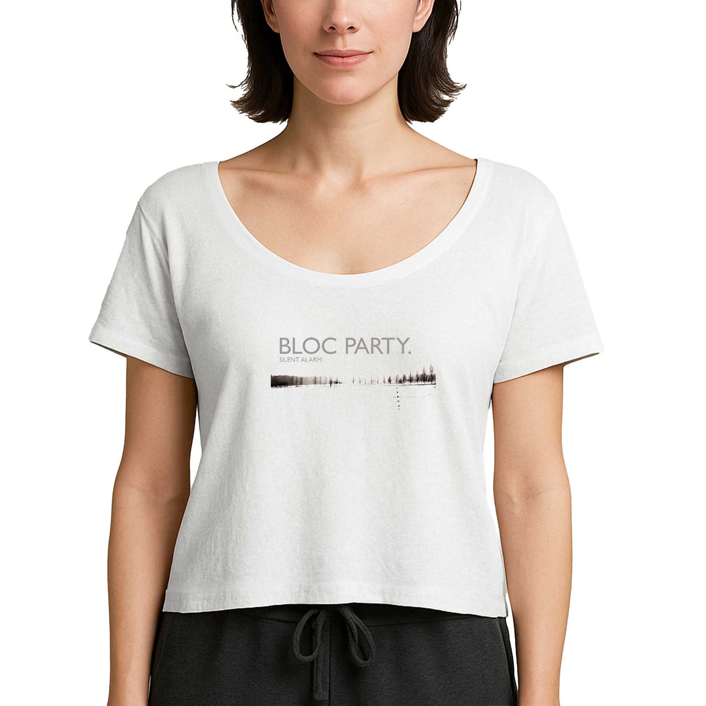 Bloc Party Silent Alarm Beyaz Kadın Tişört