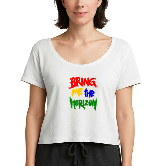 Bring Me The Horizon Rainbow Beyaz Kadın Tişört