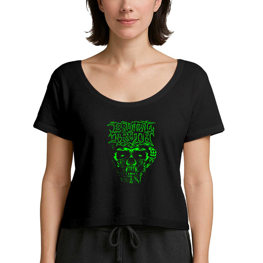 Brutal Truth Graphic Siyah Kadın Tişört