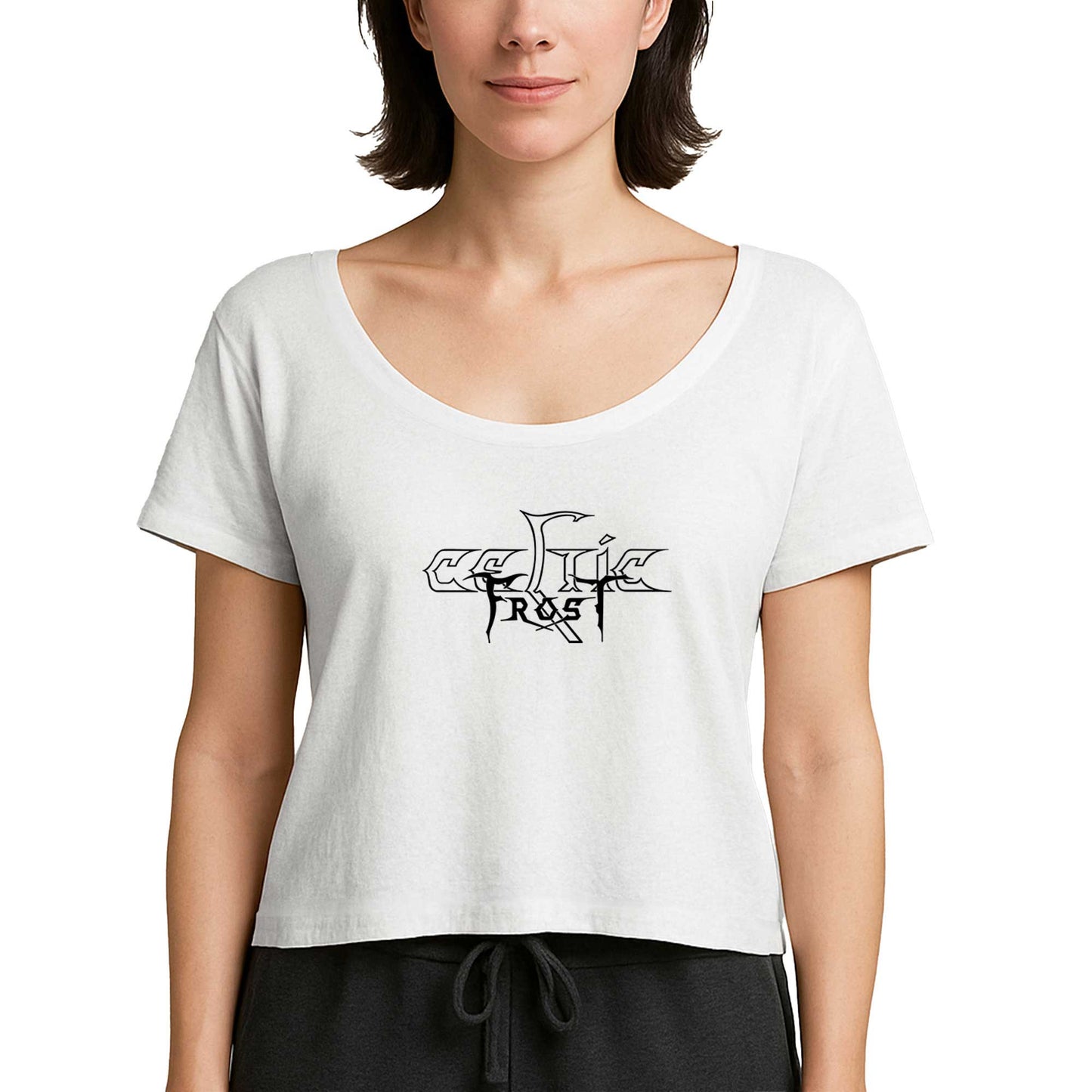 Celtic Frost Logo Beyaz Kadın Tişört