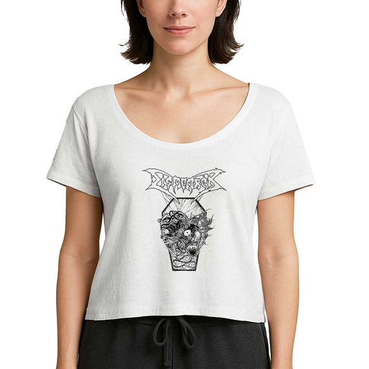 Dismember Skull Beyaz Kadın Tişört