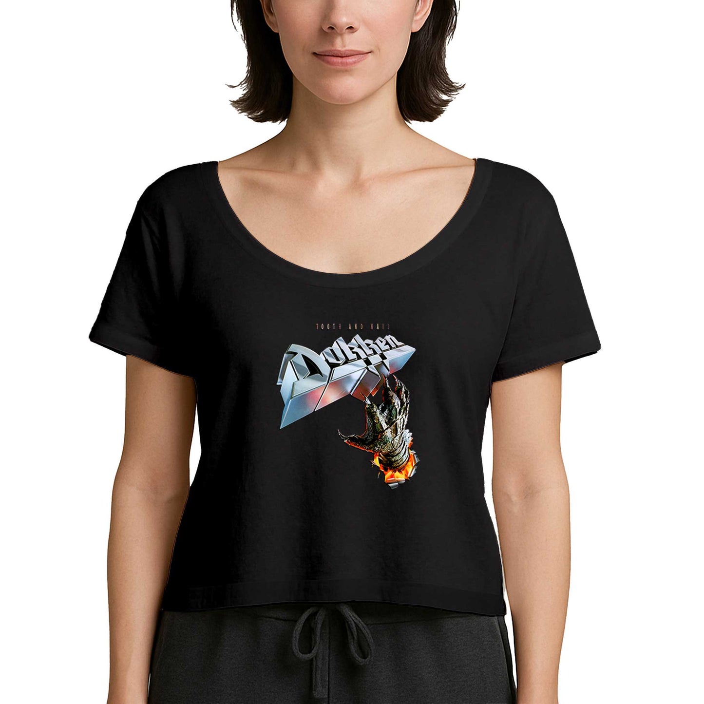 Dokken Tooth And Nail Siyah Kadın Tişört