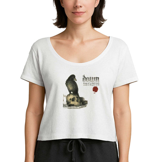 Down Diary Of A Mad Band Europe İn The Year Of Vi Beyaz Kadın Tişört