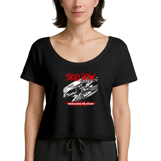 Skid Row Revolutions Per Minute Siyah Kadın Tişört