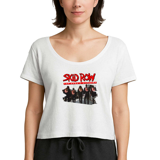 Skid Row The Gang Beyaz Kadın Tişört