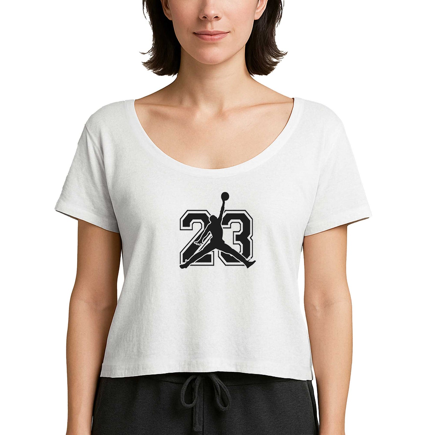 Jordan Black 23 Beyaz Kadın Tişört