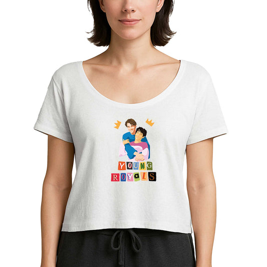 Young Royals Couple Beyaz Kadın Tişört