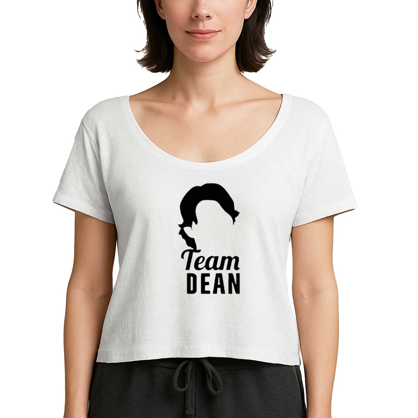 Glimore Girls Team Dean Beyaz Kadın Tişört