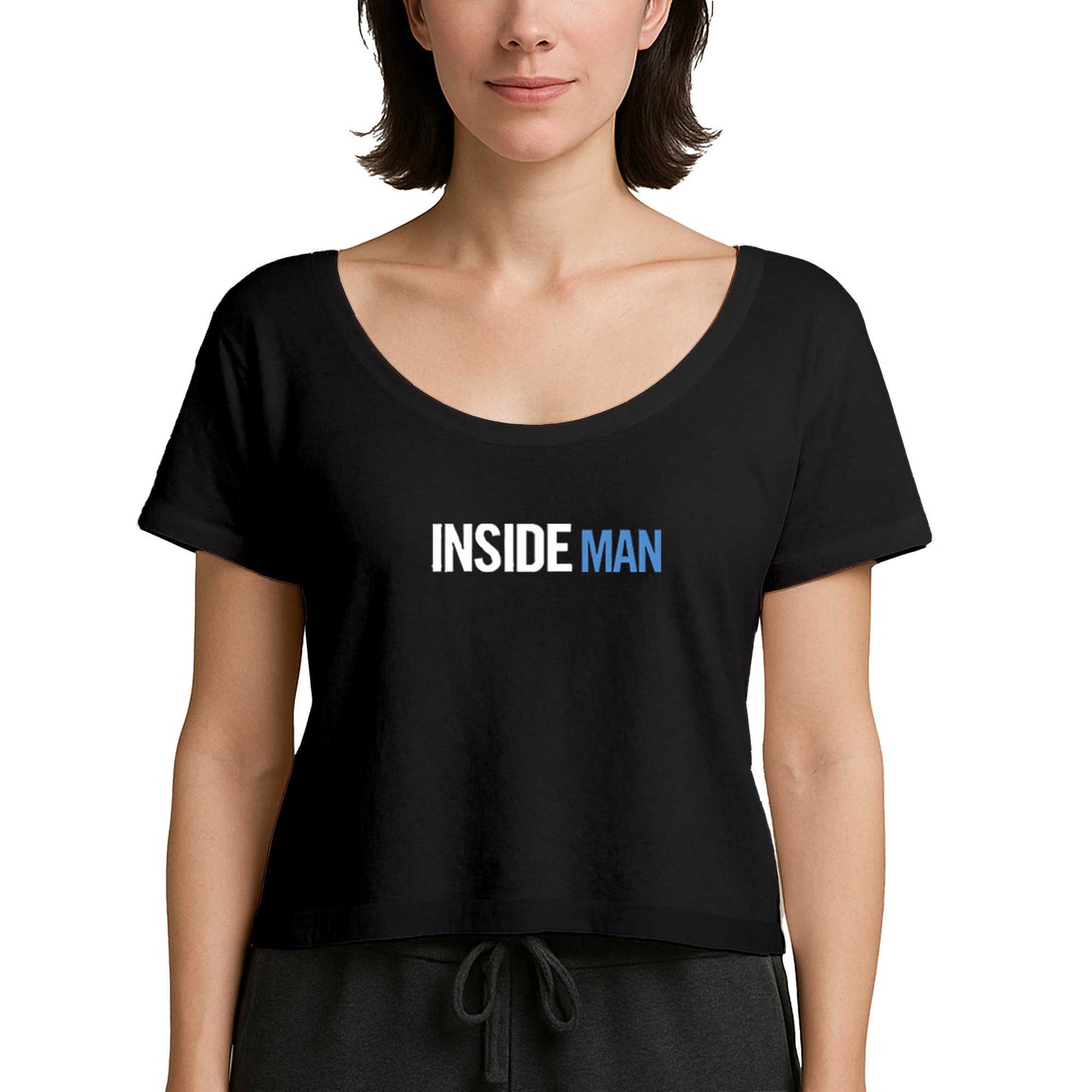 Insade Man Blue Siyah Kadın Tişört