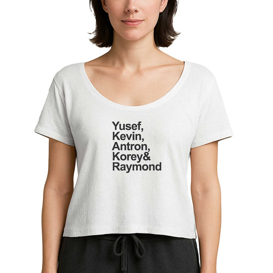 When They See Us Team Names Beyaz Kadın Tişört