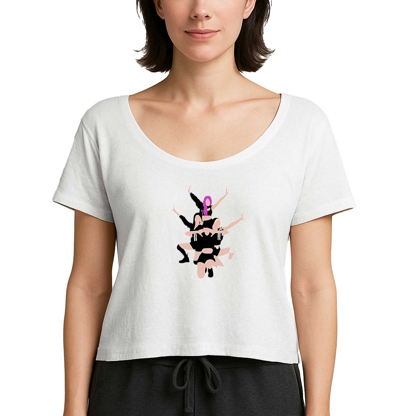 Blackpink Digital Simple Beyaz Kadın Tişört