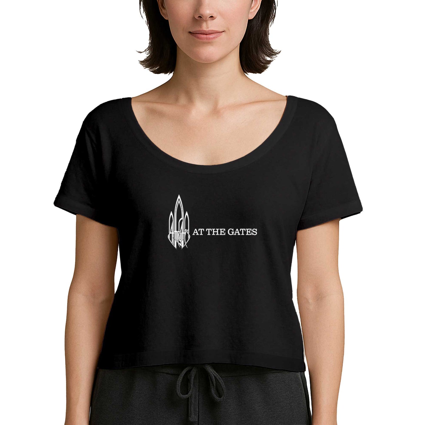At The Gates Logo 2 Siyah Kadın Tişört