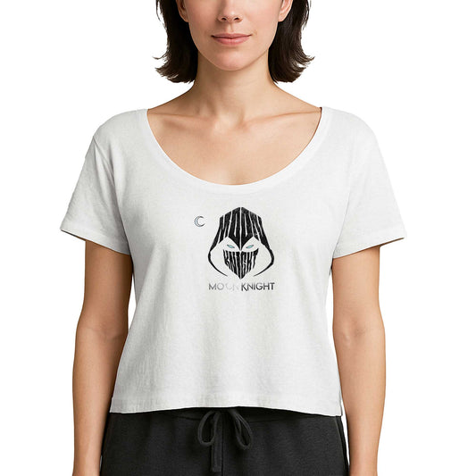 Moon Knight Logo Beyaz Kadın Tişört