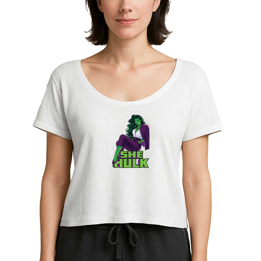 She Hulk Digital Beyaz Kadın Tişört