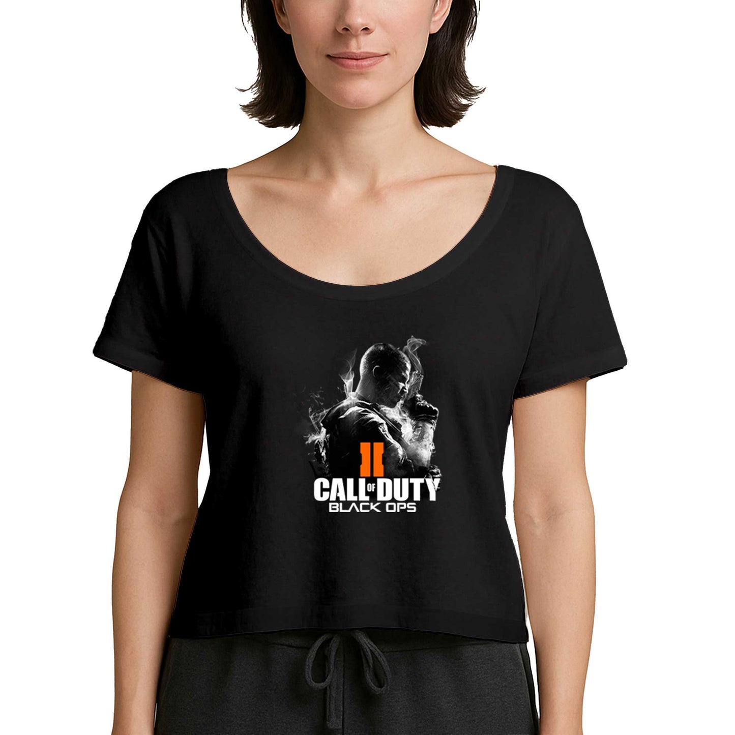 Call Of Duty Black Ops Siyah Kadın Tişört