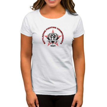 Battlezone Fighting Championship Beyaz Kadın Tişört