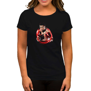 Muhammed Ali Red Siyah Kadın Tişört