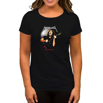 Metallica Kirk Hammet Guitar Siyah Kadın Tişört